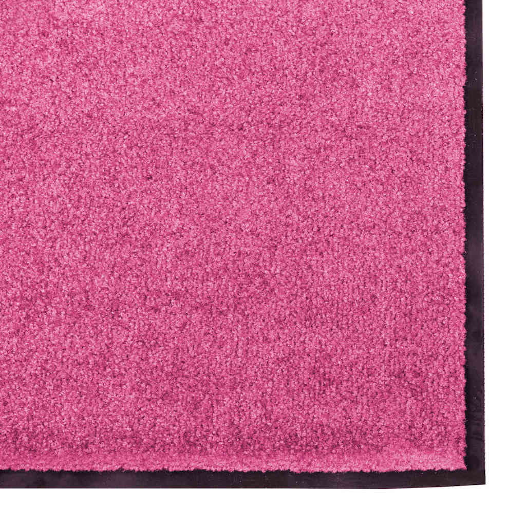 Deurmat Roze en Zwart 120 x 250 cm 100% Polyamide is nu te koop bij PeponiXL, paradijselijk wonen!