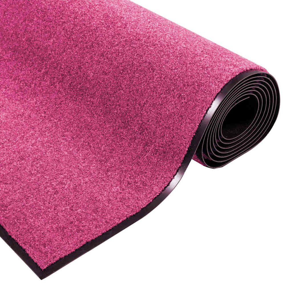 Deurmat Roze en Zwart 120 x 250 cm 100% Polyamide is nu te koop bij PeponiXL, paradijselijk wonen!