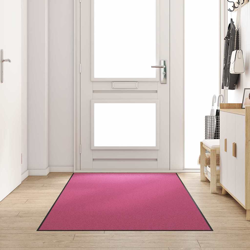Deurmat Roze en Zwart 120 x 250 cm 100% Polyamide is nu te koop bij PeponiXL, paradijselijk wonen!