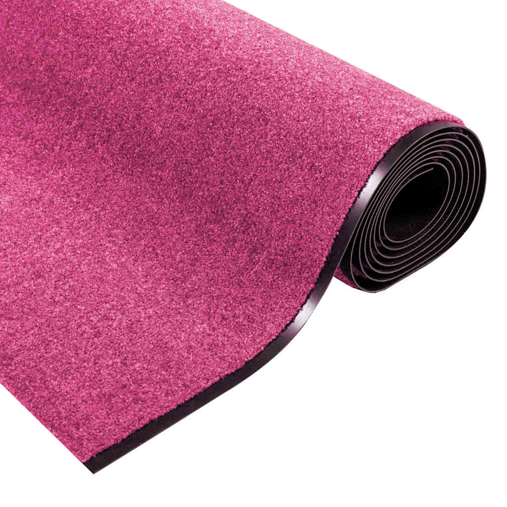 Deurmat Roze en Zwart 120 x 350 cm 100% Polyamide is nu te koop bij PeponiXL, paradijselijk wonen!