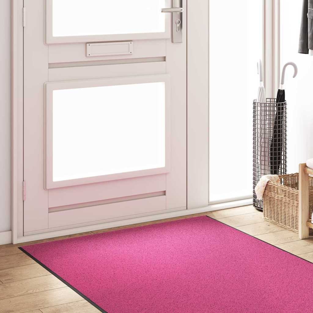 Deurmat Roze en Zwart 120 x 350 cm 100% Polyamide is nu te koop bij PeponiXL, paradijselijk wonen!