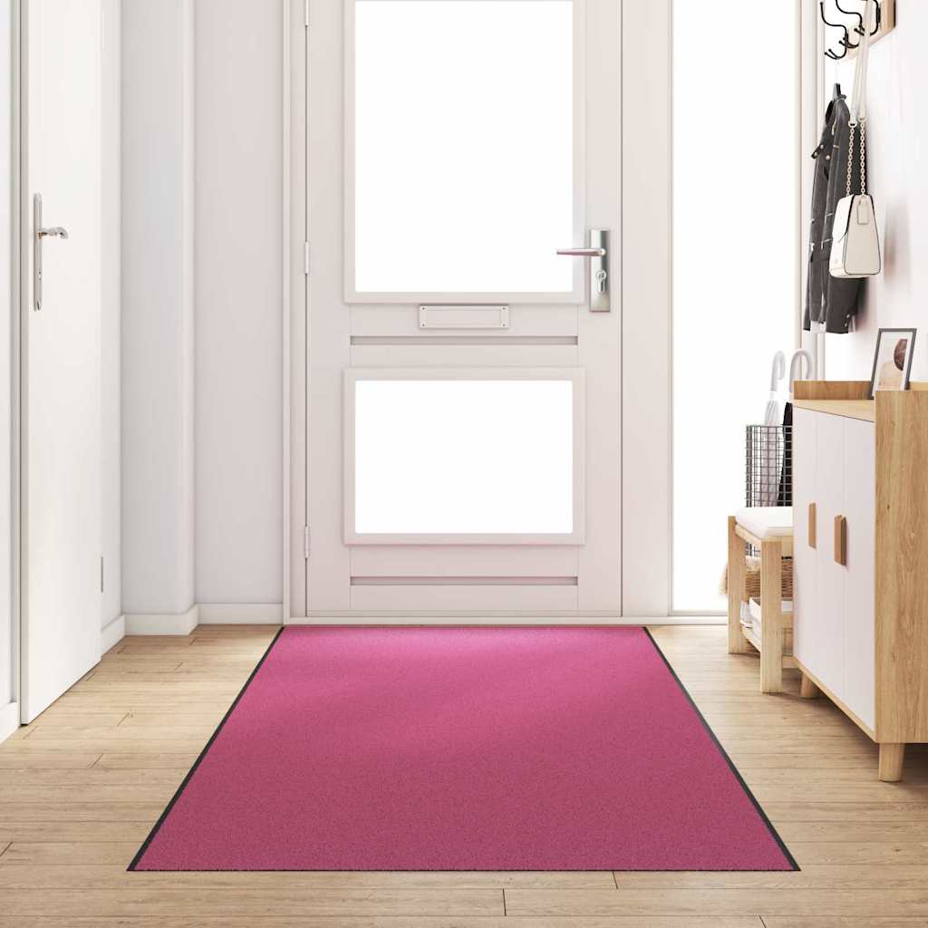 Deurmat Roze en Zwart 120 x 350 cm 100% Polyamide is nu te koop bij PeponiXL, paradijselijk wonen!
