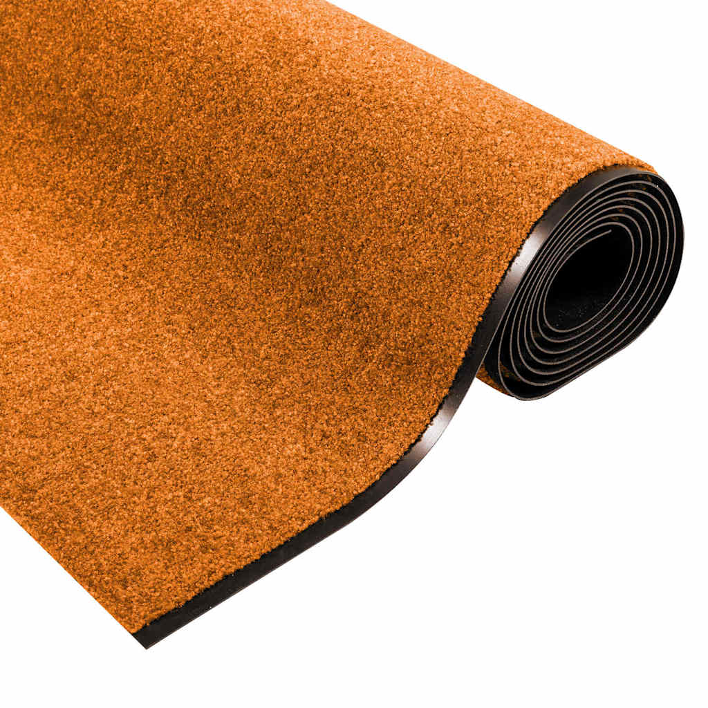 Deurmat Anders Oranje en Zwart 120 x 350 cm Polyamide en PVC is nu te koop bij PeponiXL, paradijselijk wonen!