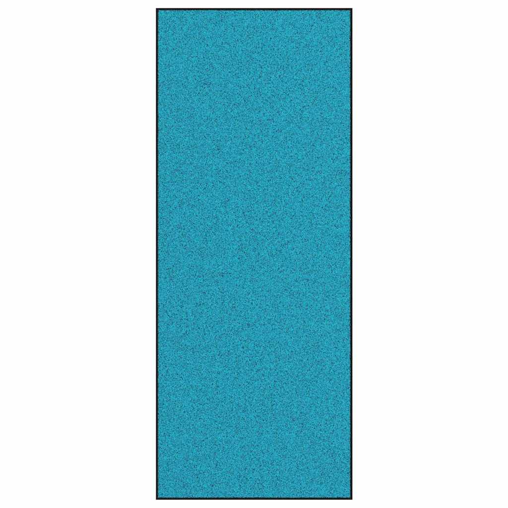 Deurmat Cyaan en Zwart 120 x 300 cm 100% Polyamide is nu te koop bij PeponiXL, paradijselijk wonen!