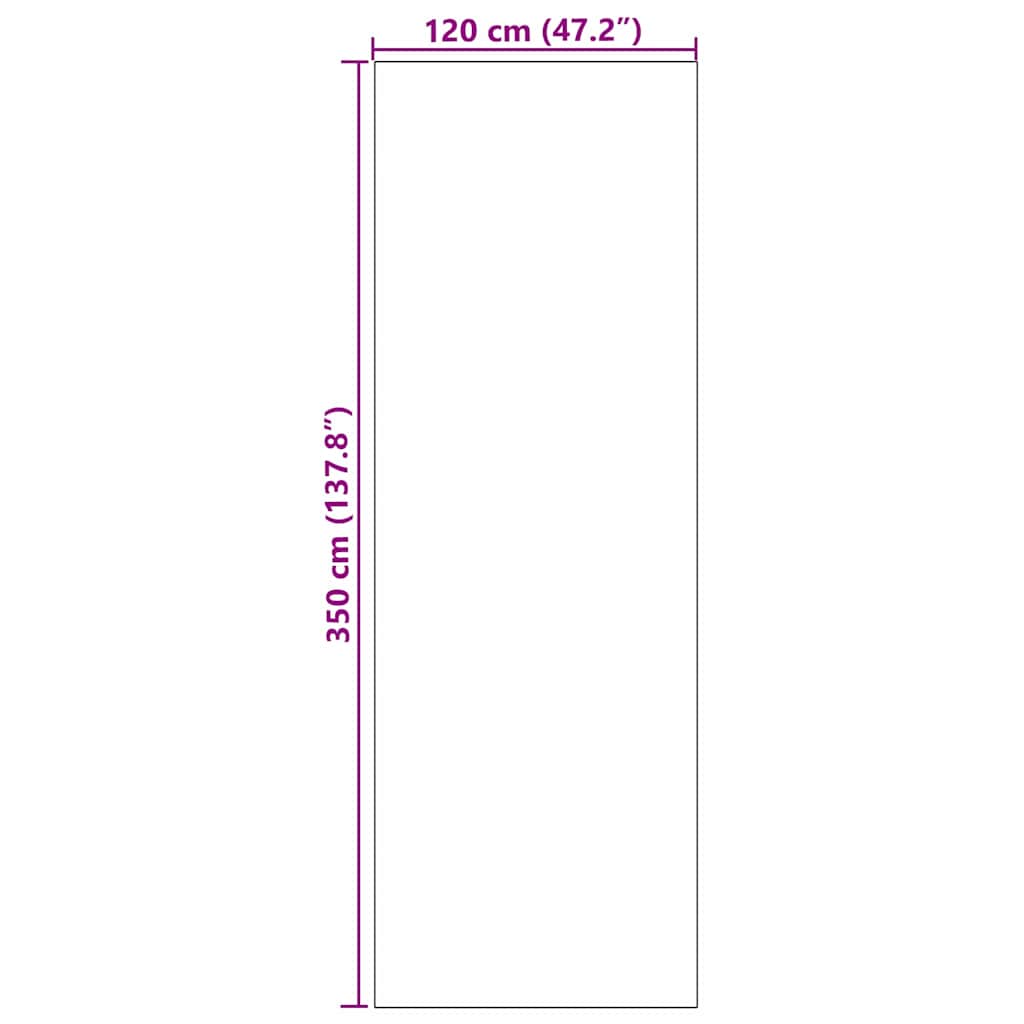 Deurmat Cyaan en Zwart 120 x 350 cm 100% Polyamide is nu te koop bij PeponiXL, paradijselijk wonen!