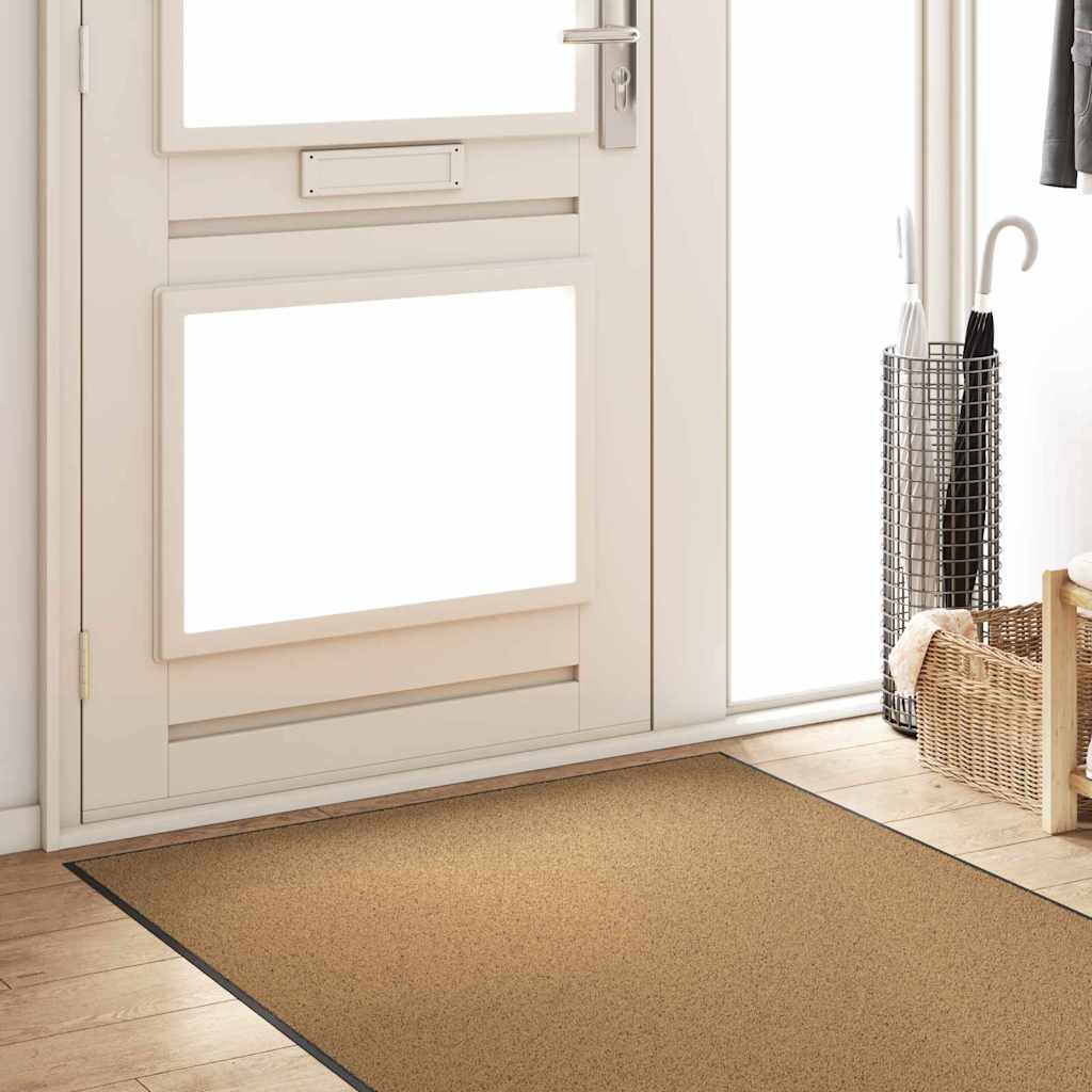 Deurmat Anders Crème en Zwart 120 x 250 cm Polyamide en PVC is nu te koop bij PeponiXL, paradijselijk wonen!