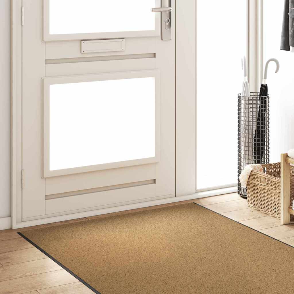 Deurmat Anders Crème en Zwart 120 x 350 cm Polyamide en PVC is nu te koop bij PeponiXL, paradijselijk wonen!