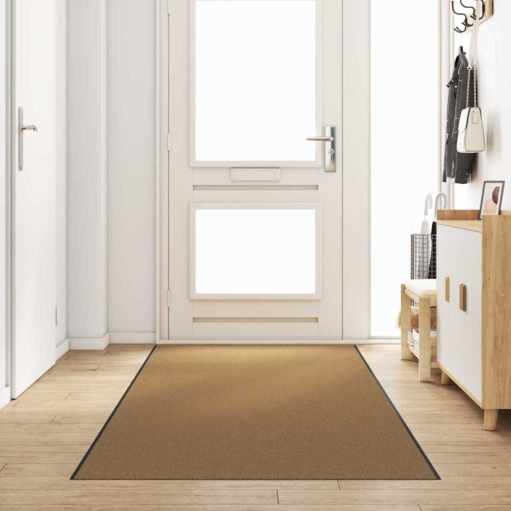Deurmat Anders Crème en Zwart 120 x 350 cm Polyamide en PVC is nu te koop bij PeponiXL, paradijselijk wonen!