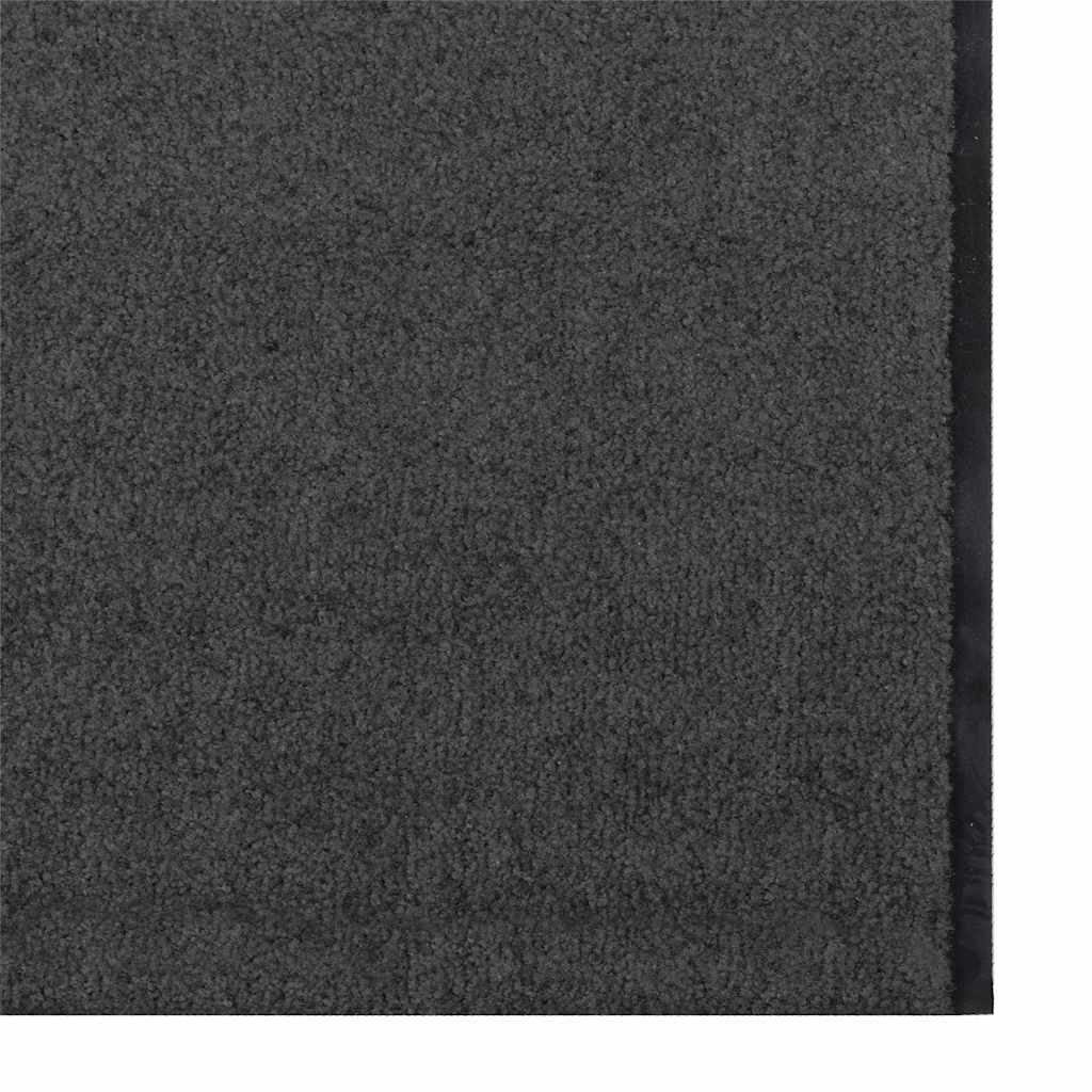 Deurmat Antraciet en Zwart 120 x 350 cm 100% Polyamide is nu te koop bij PeponiXL, paradijselijk wonen!