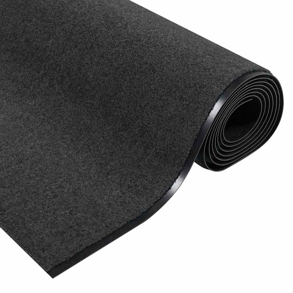 Deurmat Antraciet en Zwart 120 x 350 cm 100% Polyamide is nu te koop bij PeponiXL, paradijselijk wonen!