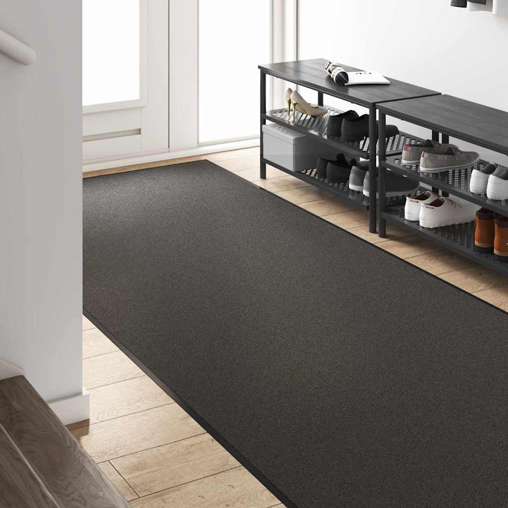 Deurmat Antraciet en Zwart 120 x 350 cm 100% Polyamide is nu te koop bij PeponiXL, paradijselijk wonen!