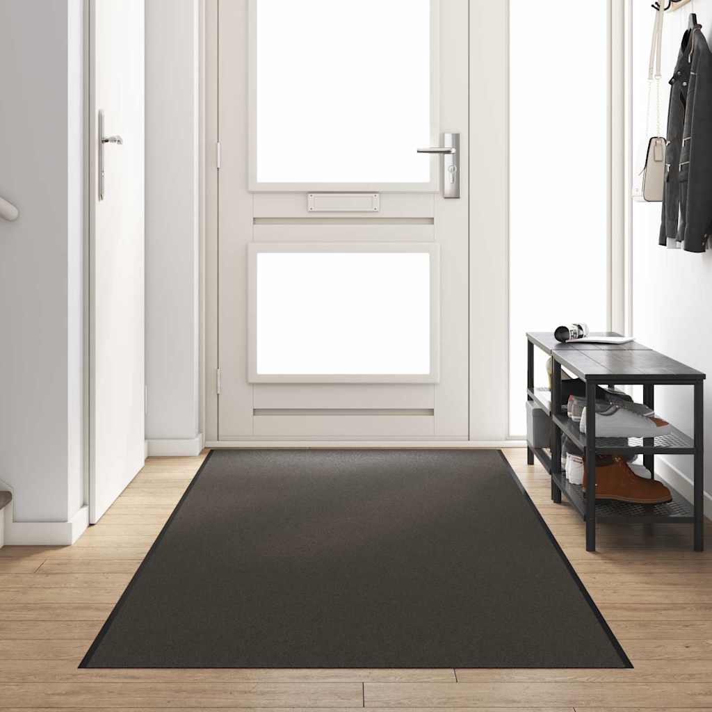 Deurmat Antraciet en Zwart 120 x 350 cm 100% Polyamide is nu te koop bij PeponiXL, paradijselijk wonen!
