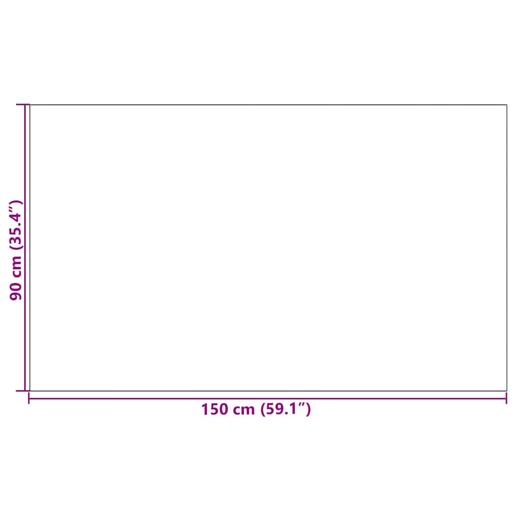 Deurmat Grijs en zwart 90 x 150 cm 100% Polyamide is nu te koop bij PeponiXL, paradijselijk wonen!