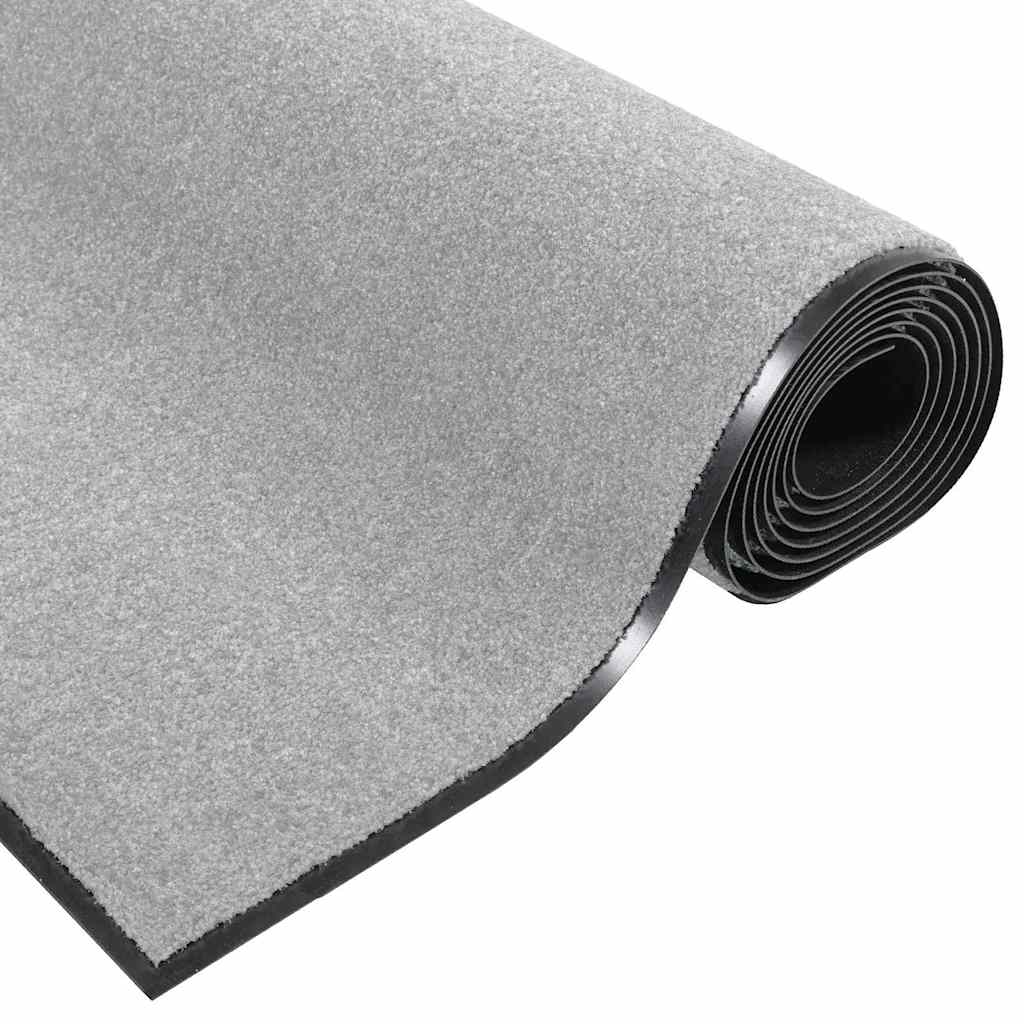 Deurmat Grijs en zwart 120 x 250 cm 100% Polyamide is nu te koop bij PeponiXL, paradijselijk wonen!