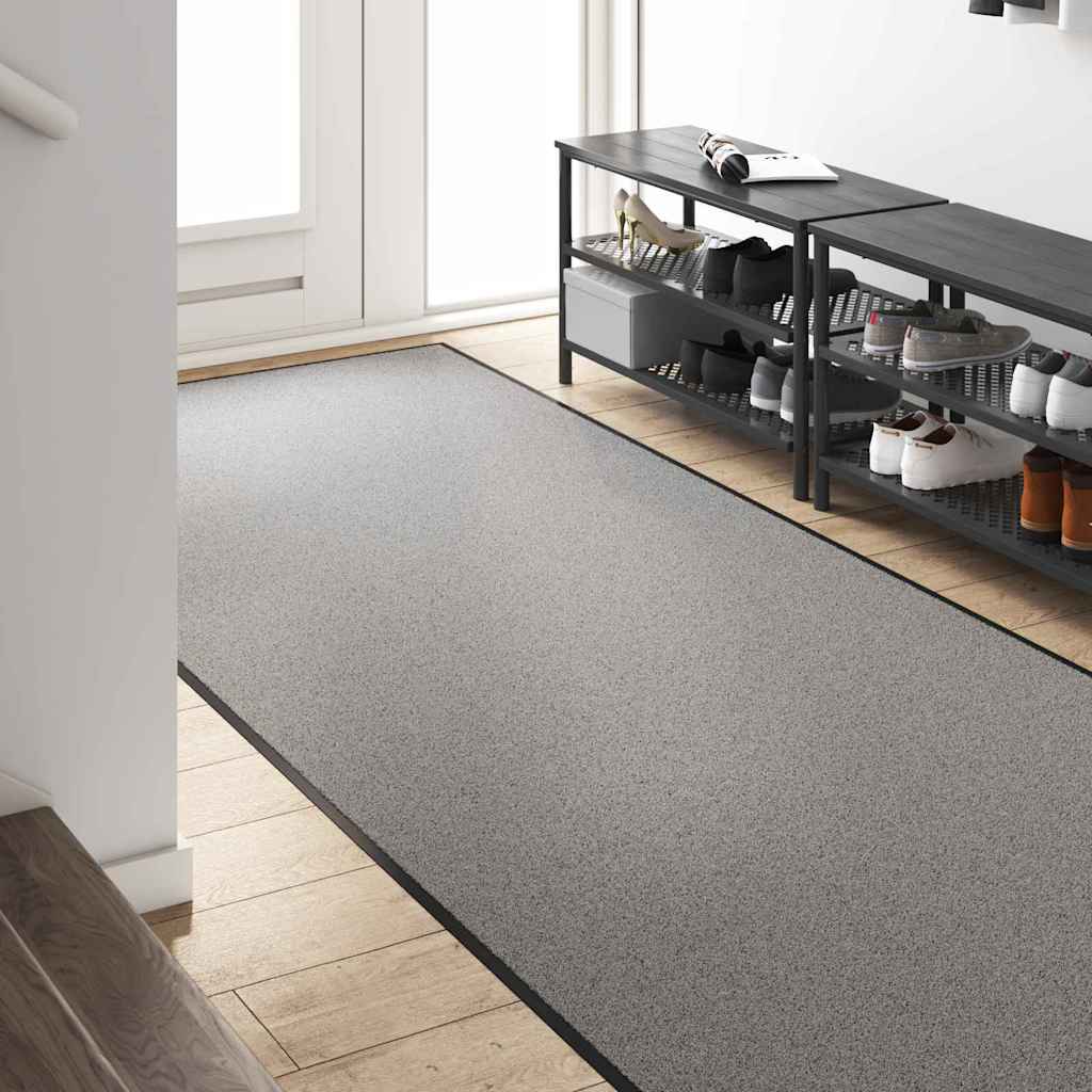 Deurmat Grijs en zwart 120 x 250 cm 100% Polyamide is nu te koop bij PeponiXL, paradijselijk wonen!