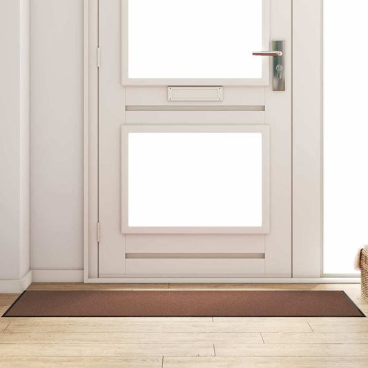 Deurmat Bruin en zwart 60 x 180 cm 100% Polyamide is nu te koop bij PeponiXL, paradijselijk wonen!