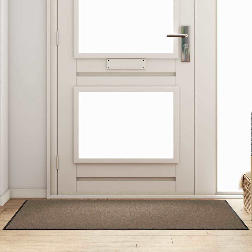 Deurmat Beige en zwart 90 x 150 cm 100% Polyamide is nu te koop bij PeponiXL, paradijselijk wonen!