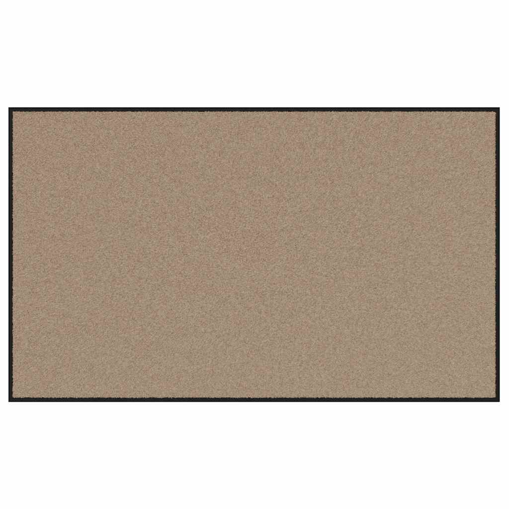 Deurmat Beige en zwart 90 x 150 cm 100% Polyamide is nu te koop bij PeponiXL, paradijselijk wonen!