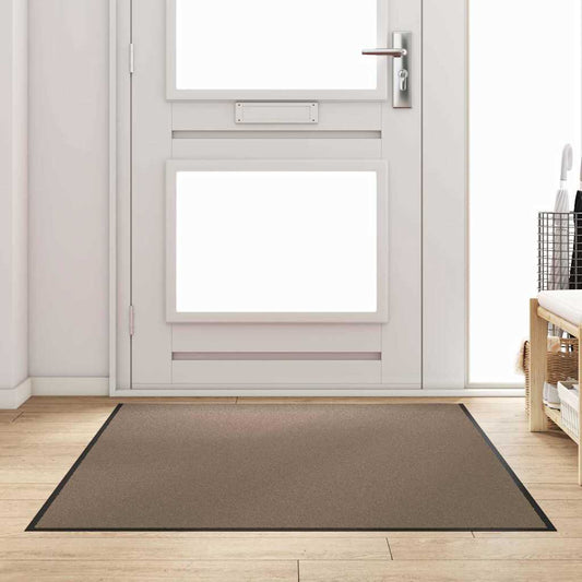Deurmat Beige en zwart 120 x 180 cm 100% Polyamide is nu te koop bij PeponiXL, paradijselijk wonen!