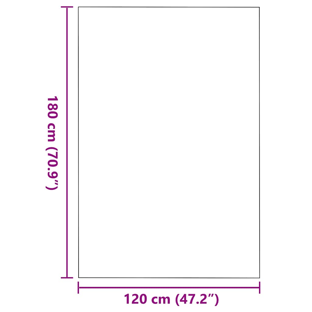 Deurmat Beige en zwart 120 x 180 cm 100% Polyamide