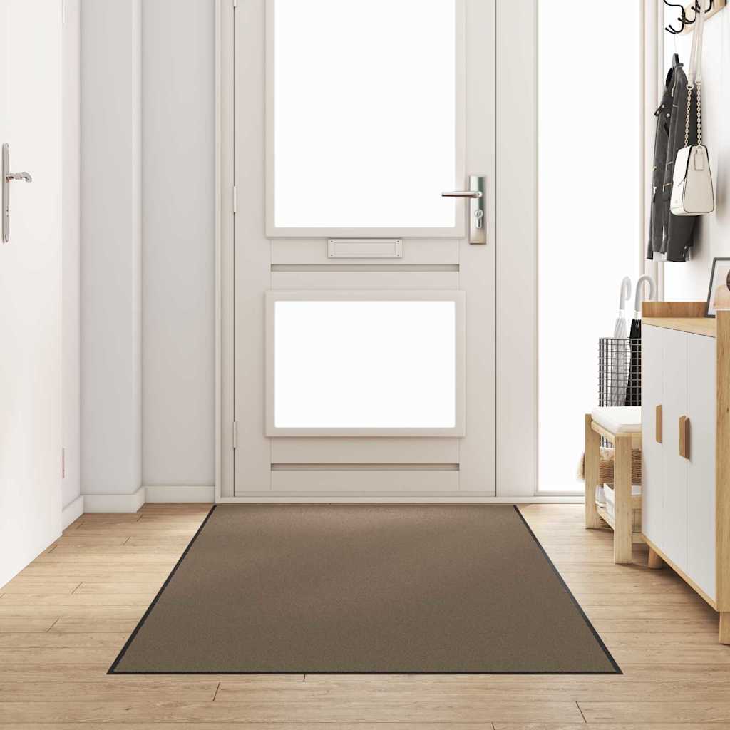 Deurmat Beige en zwart 120 x 250 cm 100% Polyamide is nu te koop bij PeponiXL, paradijselijk wonen!