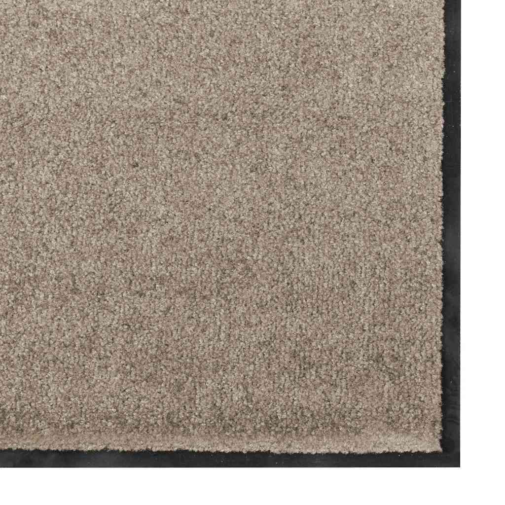 Deurmat Beige en zwart 120 x 300 cm 100% Polyamide