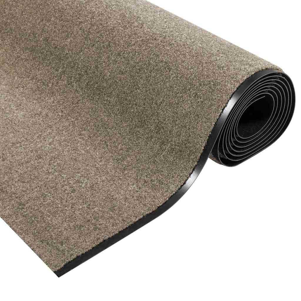 Deurmat Beige en zwart 120 x 350 cm 100% Polyamide is nu te koop bij PeponiXL, paradijselijk wonen!