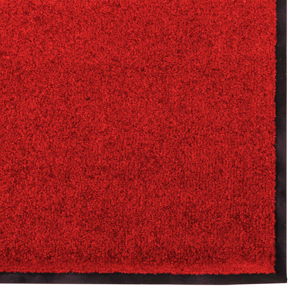 Deurmat Rood en Zwart 60 x 180 cm 100% Polyamide