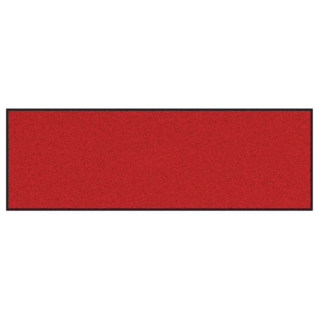 Deurmat Rood en Zwart 60 x 180 cm 100% Polyamide