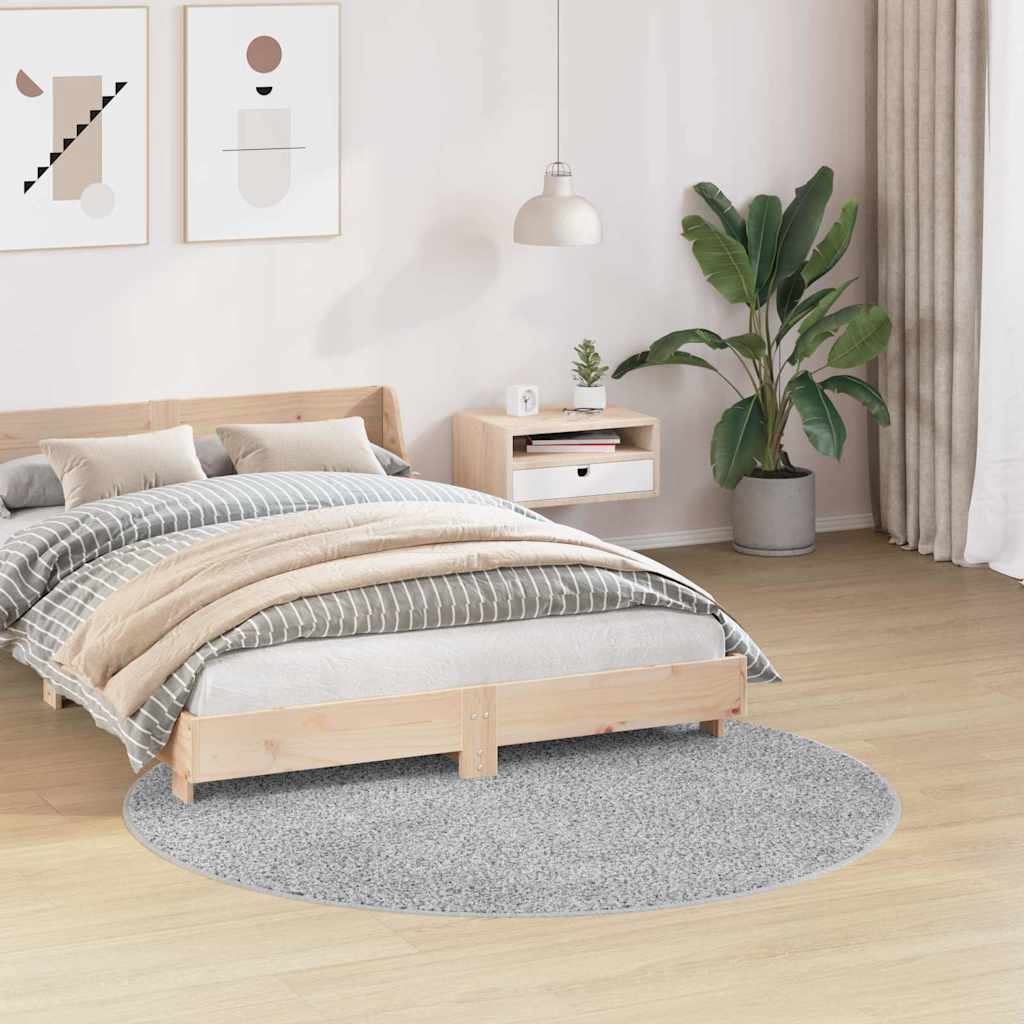 Antislip Shaggy Tapijt Grijs 160 x 160 cm PP is nu te koop bij PeponiXL, paradijselijk wonen!