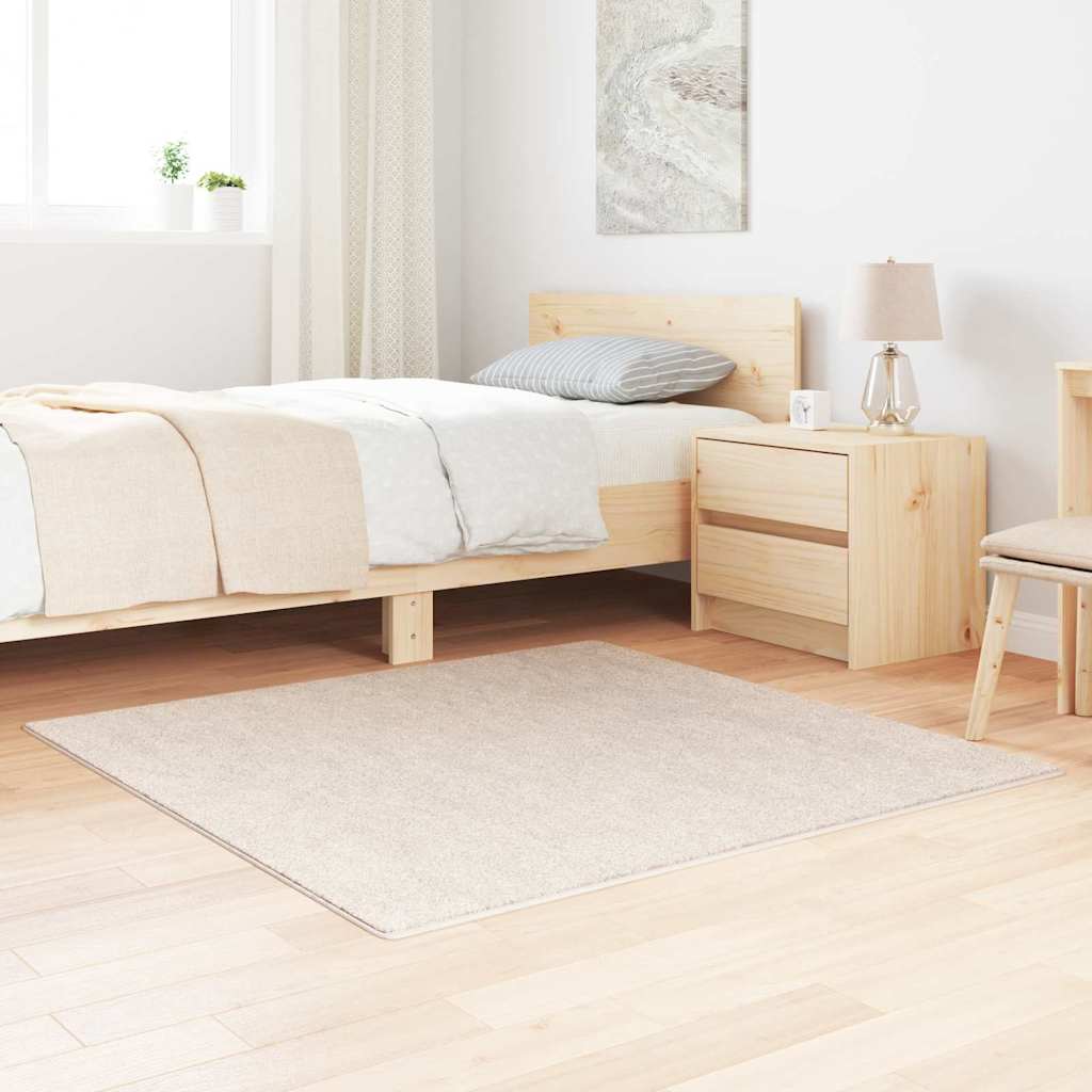 Antislip Shaggy Tapijt Crème 120 x 120 cm PP is nu te koop bij PeponiXL, paradijselijk wonen!