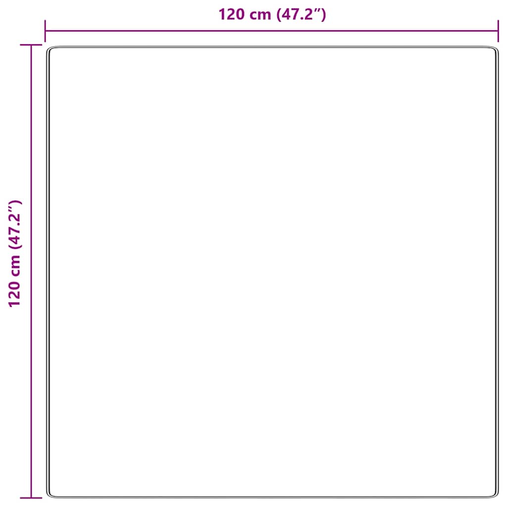 Antislip Shaggy Tapijt Crème 120 x 120 cm PP is nu te koop bij PeponiXL, paradijselijk wonen!