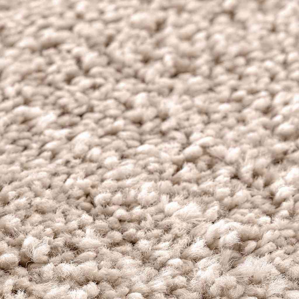 Antislip Shaggy Tapijt Crème 160 x 160 cm PP is nu te koop bij PeponiXL, paradijselijk wonen!