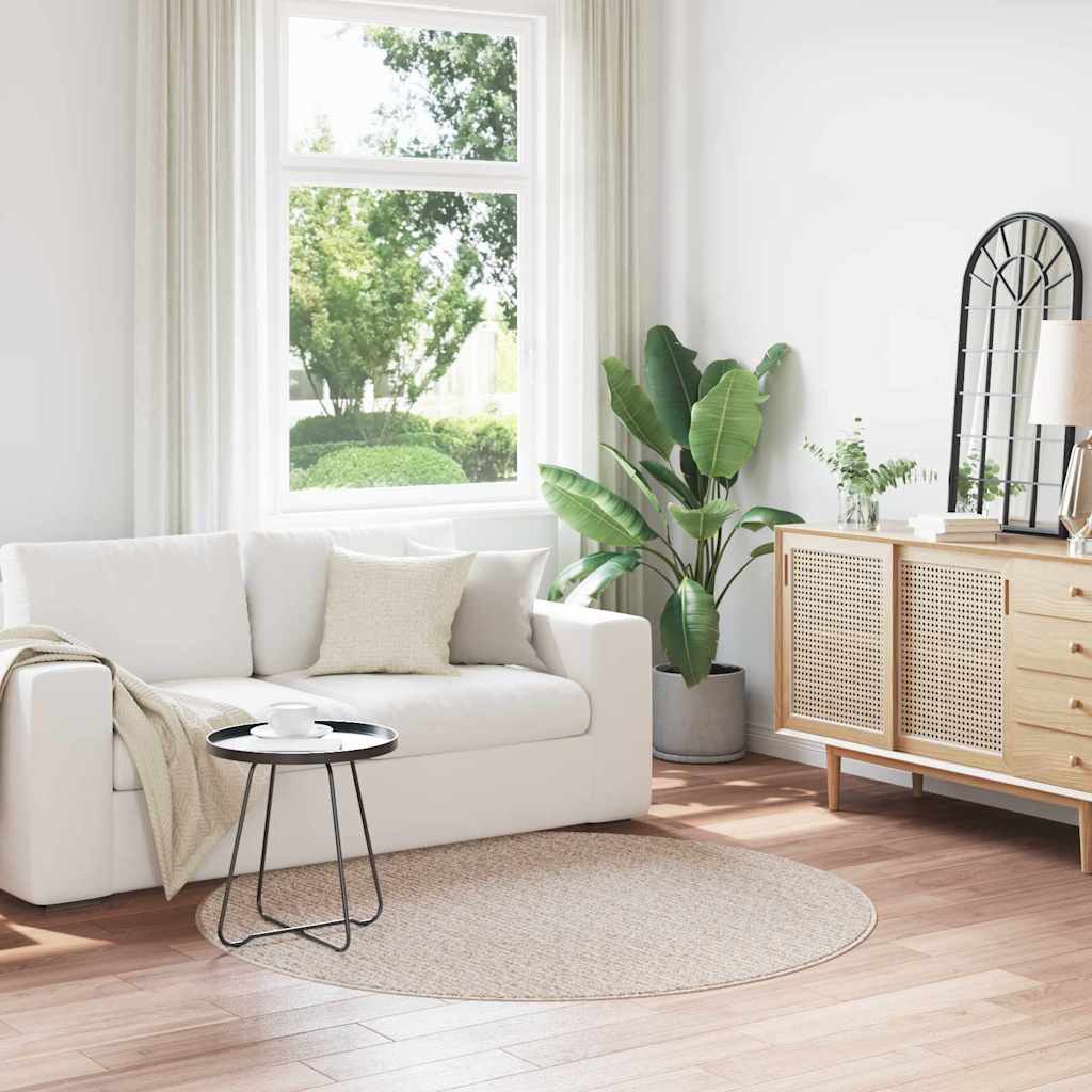 Antislip Shaggy Tapijt Crème 160 x 160 cm PP is nu te koop bij PeponiXL, paradijselijk wonen!