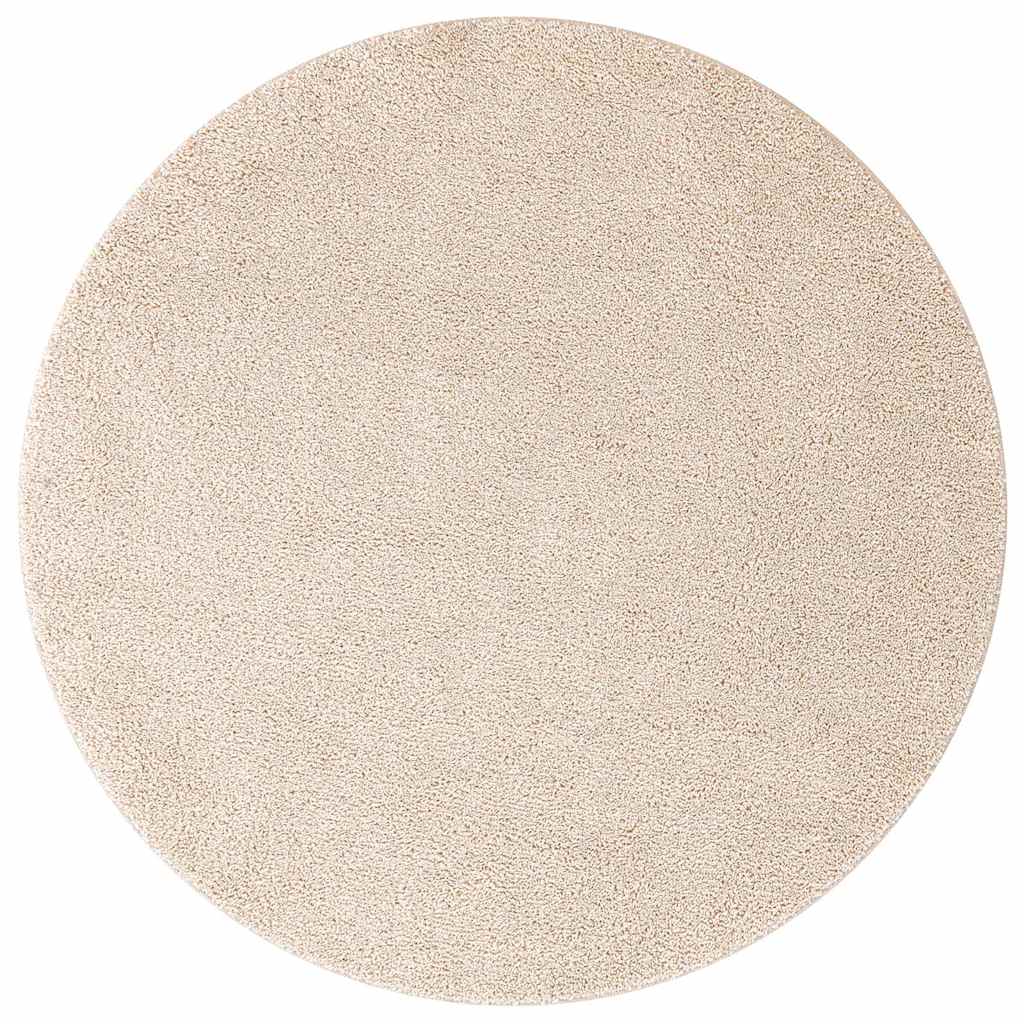 Antislip Shaggy Tapijt Crème 160 x 160 cm PP is nu te koop bij PeponiXL, paradijselijk wonen!