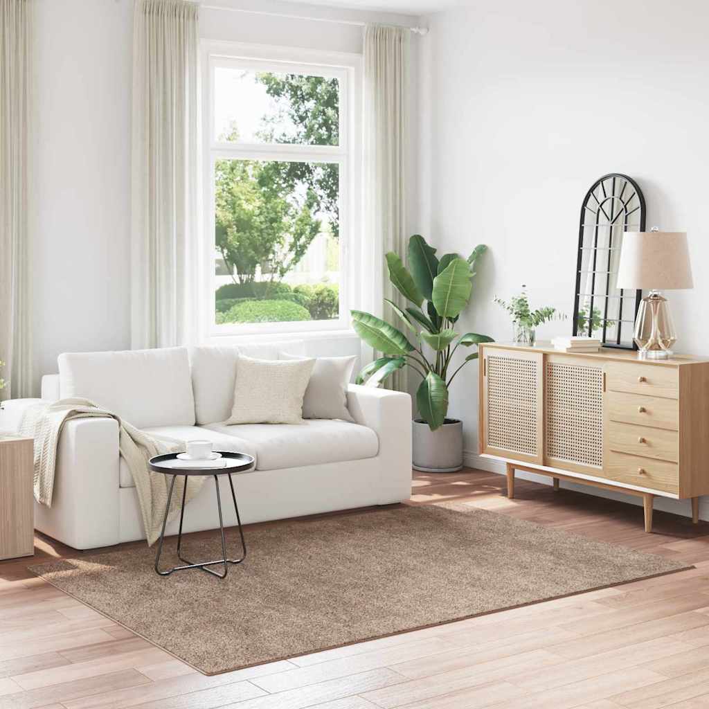 Antislip Shaggy Tapijt Bruin 160 x 230 cm PP is nu te koop bij PeponiXL, paradijselijk wonen!