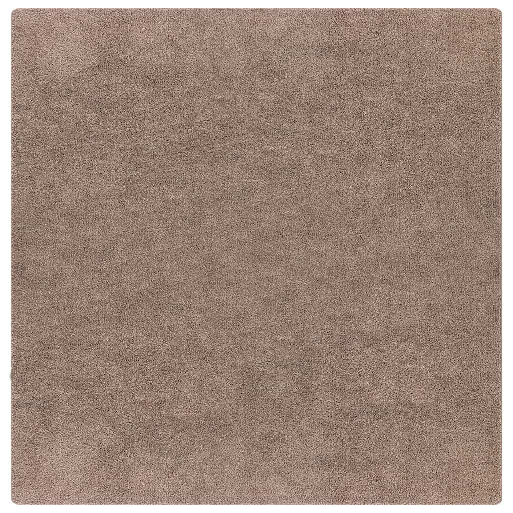 Antislip Shaggy Tapijt Bruin 200 x 200 cm PP is nu te koop bij PeponiXL, paradijselijk wonen!