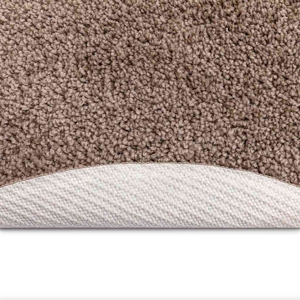 Antislip Shaggy Tapijt Bruin 160 x 160 cm PP is nu te koop bij PeponiXL, paradijselijk wonen!