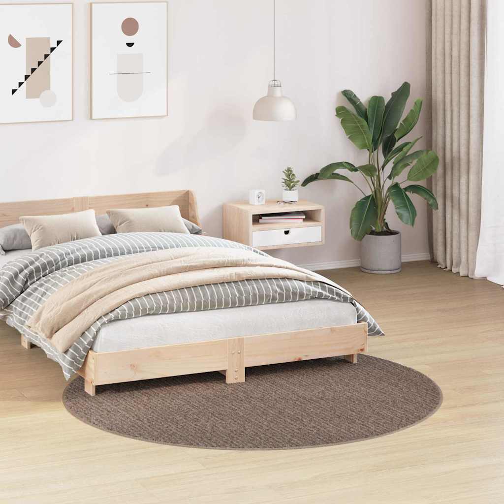 Antislip Shaggy Tapijt Bruin 160 x 160 cm PP is nu te koop bij PeponiXL, paradijselijk wonen!
