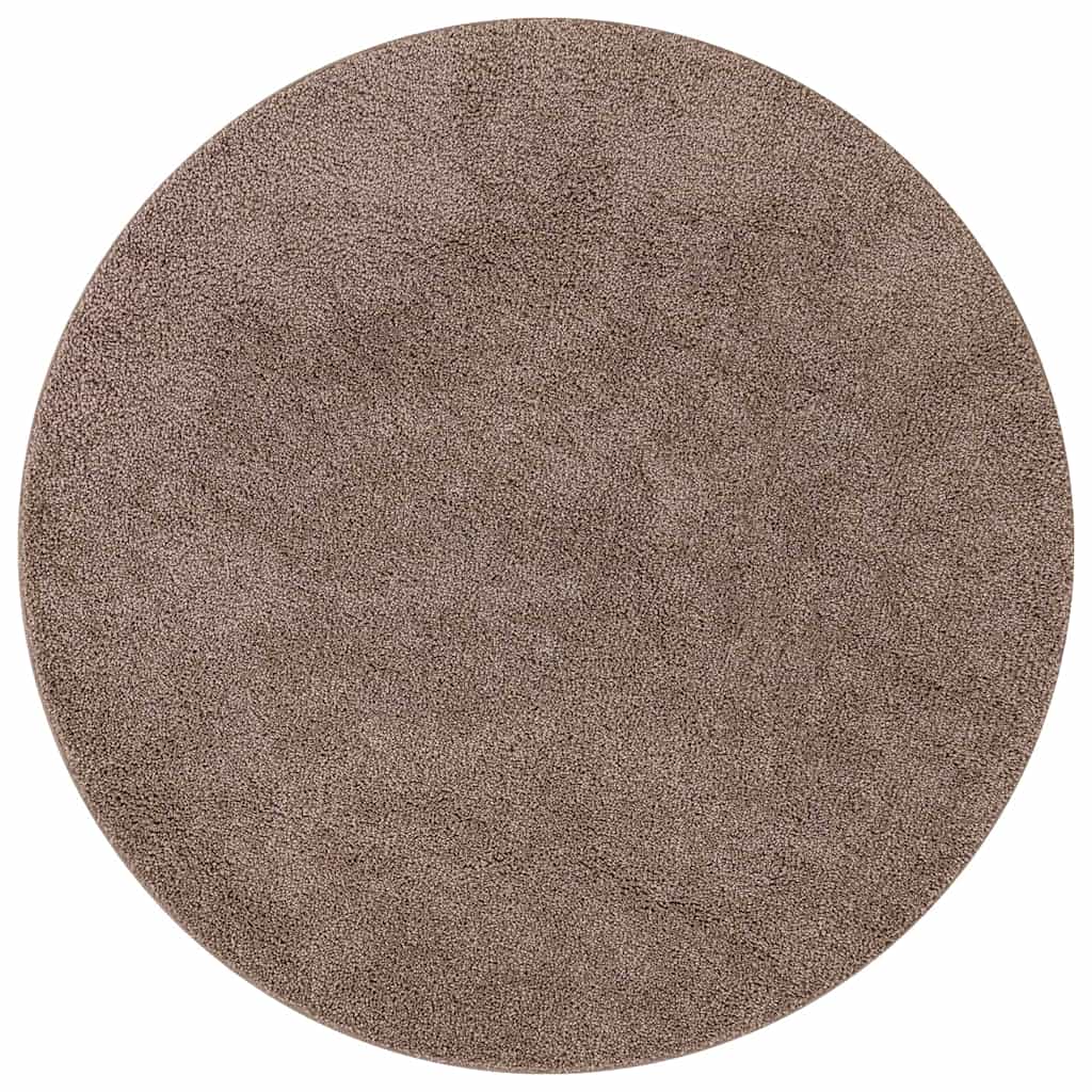 Antislip Shaggy Tapijt Bruin 160 x 160 cm PP is nu te koop bij PeponiXL, paradijselijk wonen!