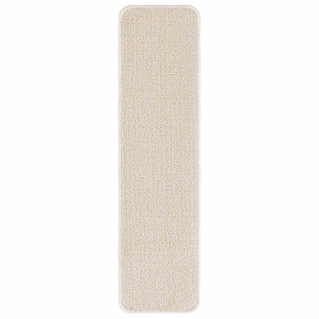 Antislip Trapmatten Rechthoekig 15 pcs Crème 75 x 20 cm PP is nu te koop bij PeponiXL, paradijselijk wonen!