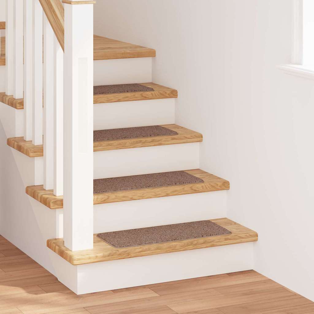 Antislip Trapmatten Latex achterkant 15 pcs Bruin 60 x 25 cm PP is nu te koop bij PeponiXL, paradijselijk wonen!