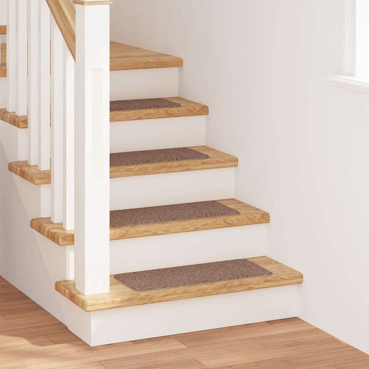 Antislip Trapmatten Latex achterkant 15 pcs Bruin 60 x 25 cm PP is nu te koop bij PeponiXL, paradijselijk wonen!
