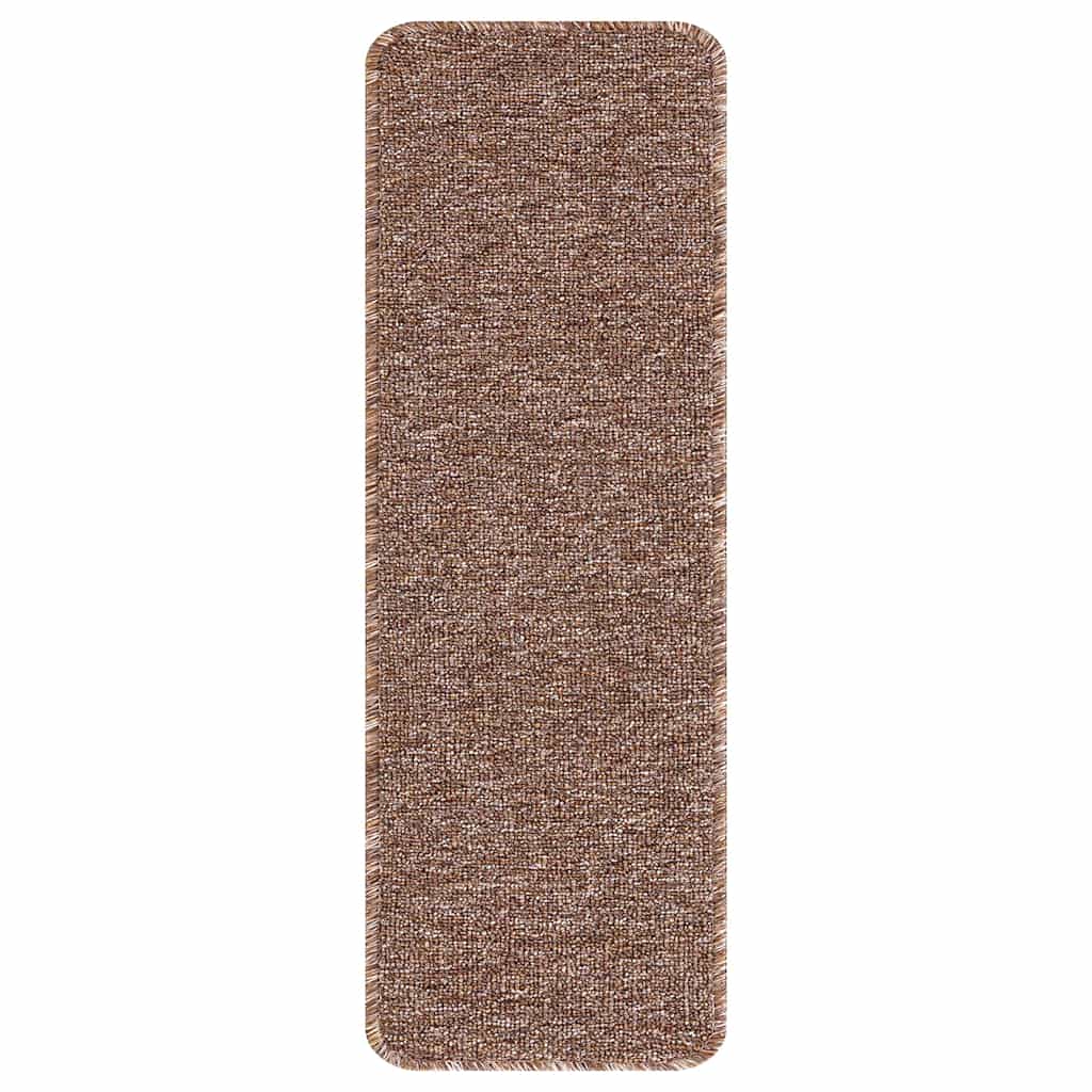 Antislip Trapmatten Latex achterkant 15 pcs Bruin 60 x 25 cm PP is nu te koop bij PeponiXL, paradijselijk wonen!