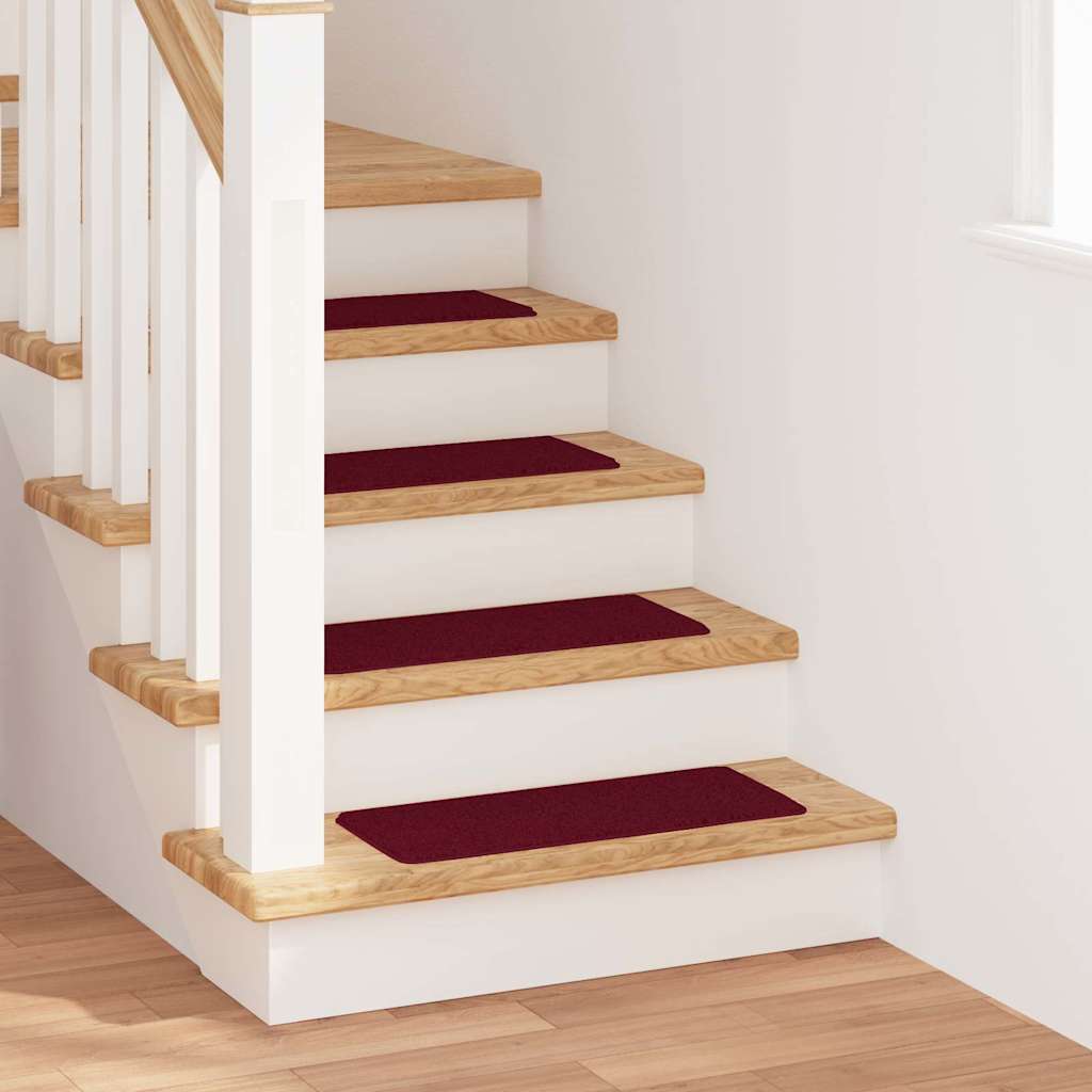 Antislip Trapmatten 15 pcs Bordeauxrood 60 x 25 cm PP is nu te koop bij PeponiXL, paradijselijk wonen!