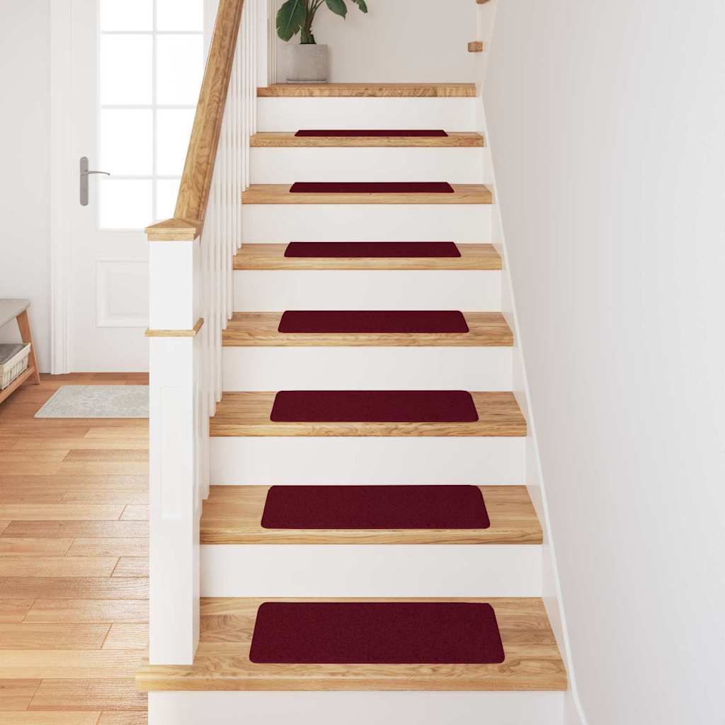 Antislip Trapmatten 15 pcs Bordeauxrood 60 x 25 cm PP is nu te koop bij PeponiXL, paradijselijk wonen!