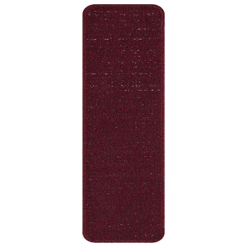 Antislip Trapmatten 15 pcs Bordeauxrood 60 x 25 cm PP is nu te koop bij PeponiXL, paradijselijk wonen!