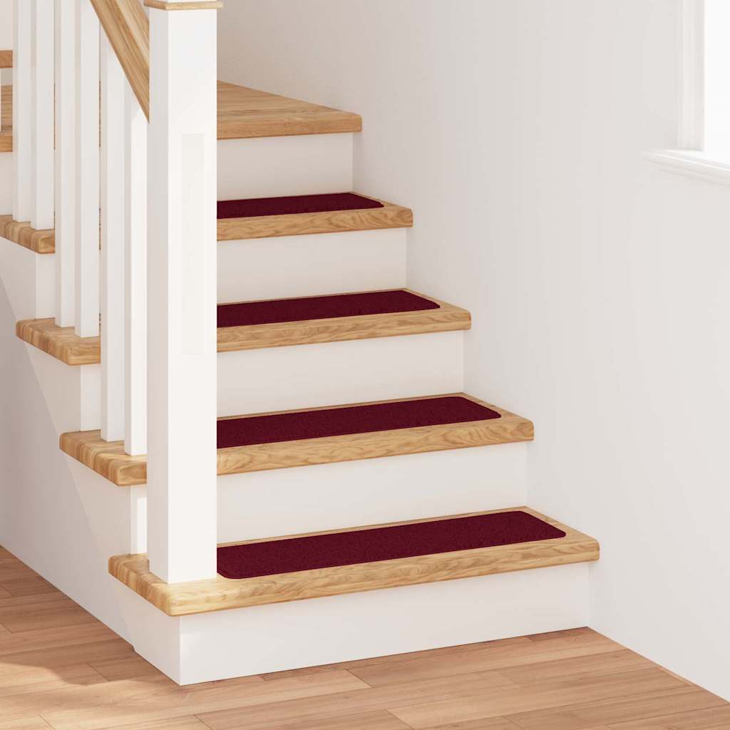 Antislip Trapmatten 15 pcs Bordeauxrood 75 x 20 cm PP is nu te koop bij PeponiXL, paradijselijk wonen!