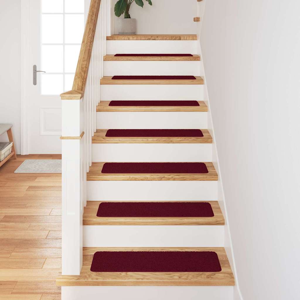 Antislip Trapmatten 15 pcs Bordeauxrood 75 x 20 cm PP is nu te koop bij PeponiXL, paradijselijk wonen!