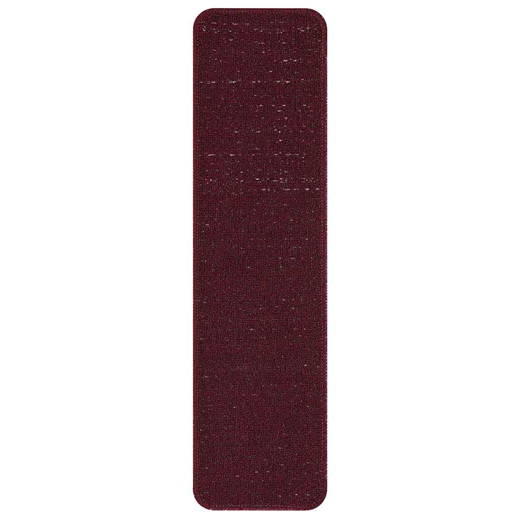 Antislip Trapmatten 15 pcs Bordeauxrood 75 x 20 cm PP is nu te koop bij PeponiXL, paradijselijk wonen!